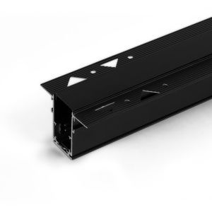 Шинопровод встраиваемый черный 1м Slim Magnetic 85086/00 фото в интернет магазине Супермаркет света