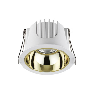 358692 SPOT NT21 276 белый/золото Светильник встраиваемый светодиодный IP20 LED 4000К 10W 100-265V KNOF