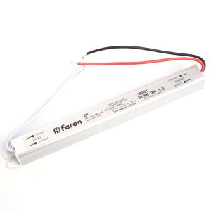 Трансформатор электронный для светодиодной ленты 24W 12V( ультратонкий драйвер), LB001