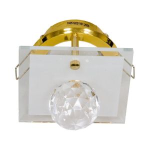 Светильник потолочный, MR16 G5.3 с прозрачным стеклом, золото, DL4157