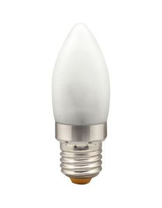 Лампа светодиодная, 6LED(3.5W) 230V E27 6400K матовая хром, LB-70
