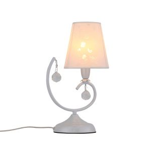 SL182.504.01 Прикроватная лампа ST-Luce Перламутровый белый, Прозрачный/Белый E14 1*40W CIGNO