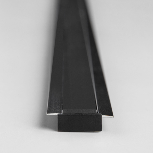 Встраиваемый алюминиевый профиль черный/черный для светодиодной ленты LL-2-ALP007 фото в интернет магазине Супермаркет света