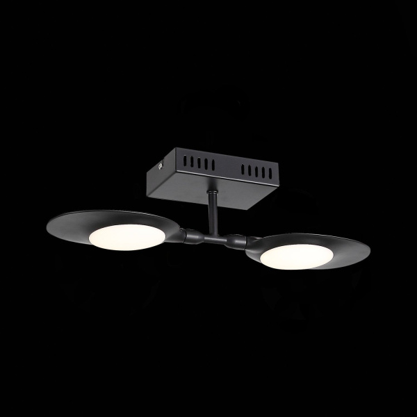 SL824.401.02 Светильник настенно-потолочный ST-Luce Черный/Черный, Белый LED 2*6,5W 4000K FARFALO фото в интернет магазине Супермаркет света