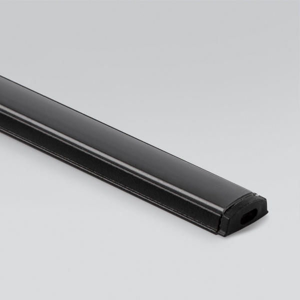 Гибкий алюминиевый профиль черный/черный для светодиодной ленты LL-2-ALP012 фото в интернет магазине Супермаркет света