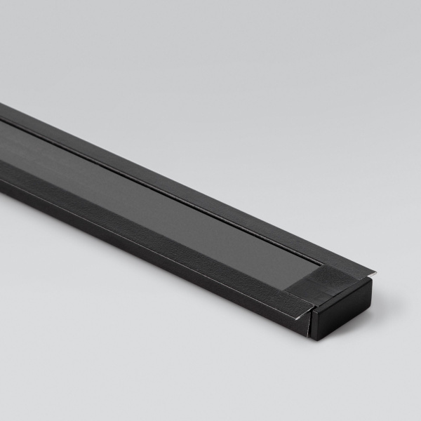 Встраиваемый алюминиевый профиль черный/черный для светодиодной ленты LL-2-ALP007 фото в интернет магазине Супермаркет света