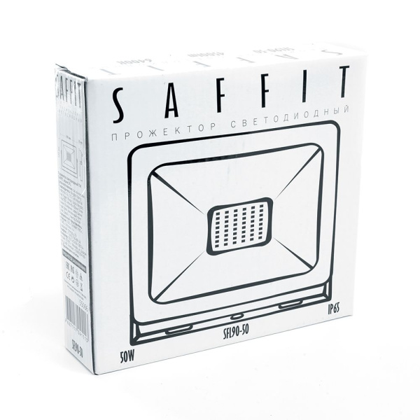 Светодиодный прожектор SAFFIT SFL90-10 IP65 10W 6400K белый фото в интернет магазине Супермаркет света
