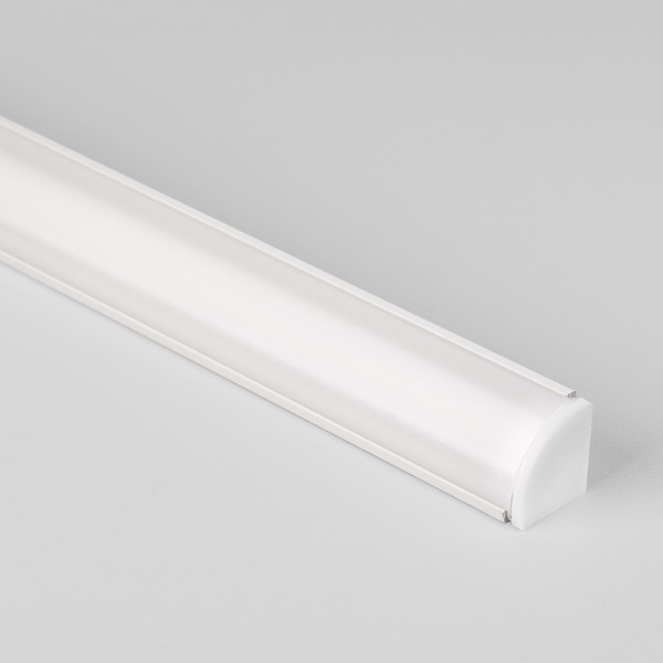 Угловой алюминиевый профиль белый/белый для светодиодной ленты LL-2-ALP008 фото в интернет магазине Супермаркет света