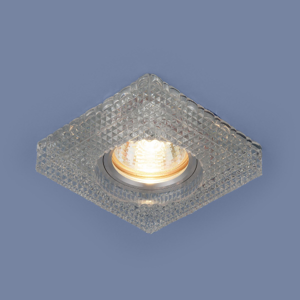 Встраиваемый точечный светильник с LED подсветкой 2214 MR16 CL прозрачный фото в интернет магазине Супермаркет света