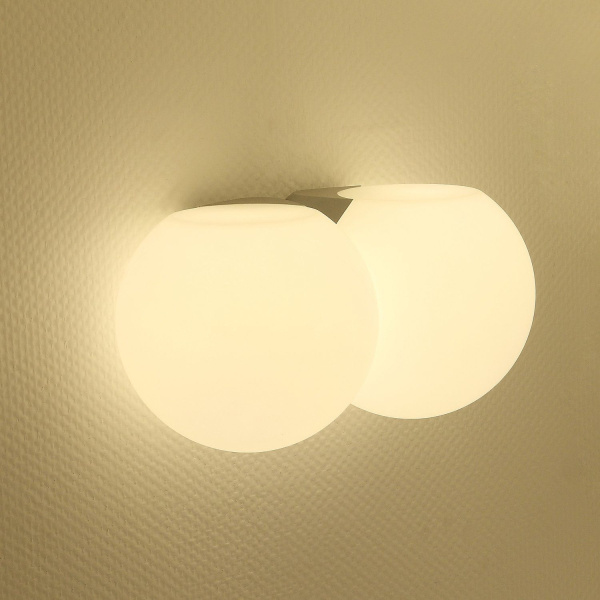 SL809.501.02 Светильник настенно-потолочный ST-Luce Белый/Белый E27 LED 2*10W ORBE фото в интернет магазине Супермаркет света