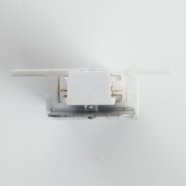 Коннектор прямой однофазный для встраиваемого шинопровода, белый, LD1004 фото в интернет магазине Супермаркет света