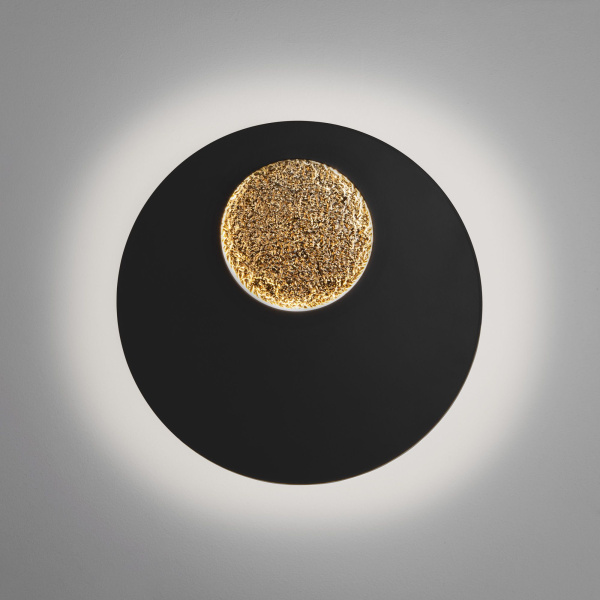 Настенный светодиодный светильник Areola 40150/1 LED черный/золото фото в интернет магазине Супермаркет света