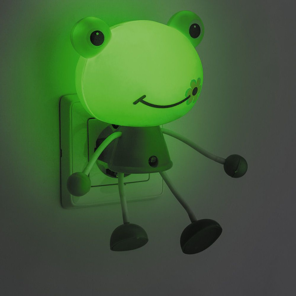 Светильник ночник Feron FN1158 0.5W 220V, зеленый фото в интернет магазине Супермаркет света