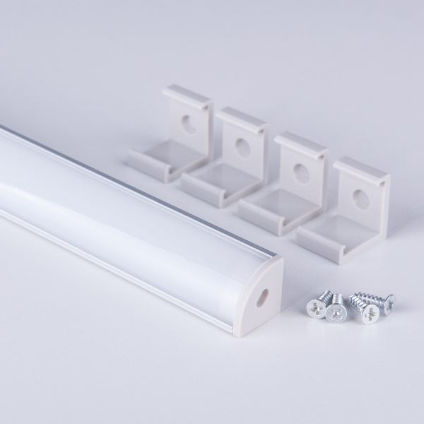 Угловой алюминиевый профиль для светодиодной ленты LL-2-ALP008 фото в интернет магазине Супермаркет света