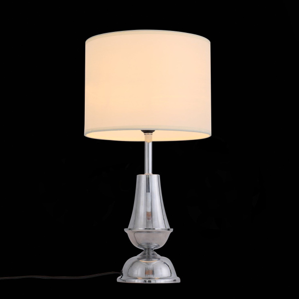 SL187.104.01 Прикроватная лампа ST-Luce Хром/Белый E27 1*60W DIRITTA фото в интернет магазине Супермаркет света