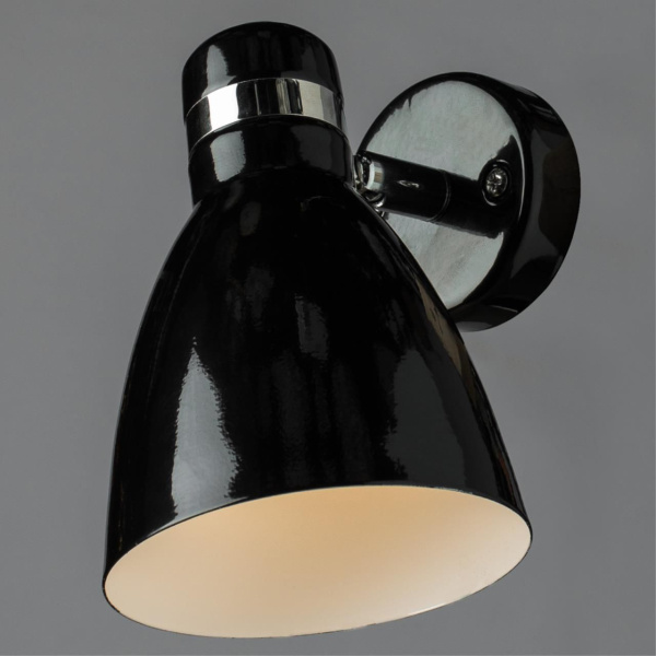 Споты с одним плафоном arte lamp a5049ap-1bk фото в интернет магазине Супермаркет света