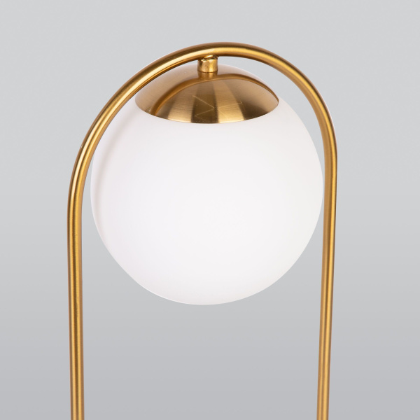 Настольная лампа с круглым плафоном 01138/1 золото фото в интернет магазине Супермаркет света