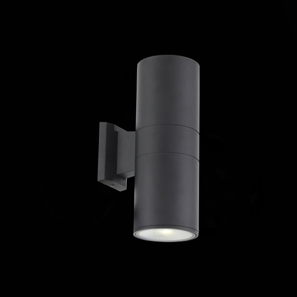 SL074.411.02 Светильник уличный настенный ST-Luce Черный/Черный LED 2*8W 4000K TUBO2 фото в интернет магазине Супермаркет света