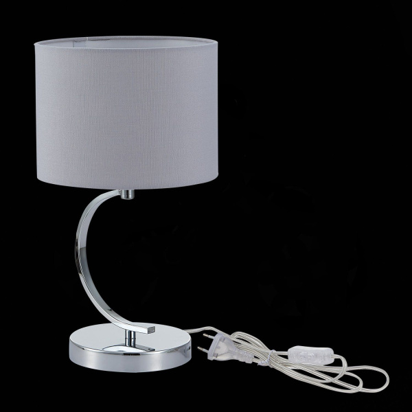 SLE105304-01 Прикроватная лампа Хром/Серый E14 1*40W LINDA фото в интернет магазине Супермаркет света