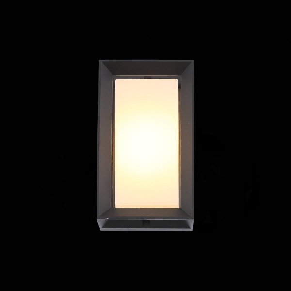 SL077.411.01 Светильник уличный настенный ST-Luce Черный/Белый LED 1*6W 3000K CUBISTA фото в интернет магазине Супермаркет света