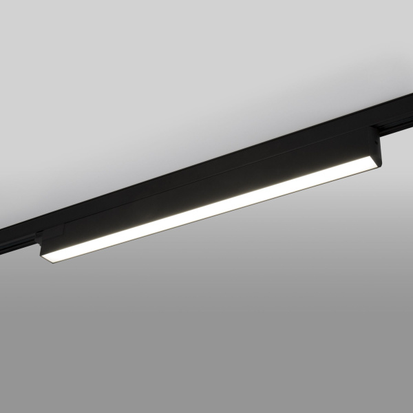 Трековый светодиодный светильник для трехфазного шинопровода X-Line черный матовый X-Line черный матовый 28W 4200K (LTB55) трехфазный фото в интернет магазине Супермаркет света