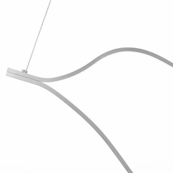 SL6106.103.65 Светильник подвесной ST-Luce Никель/Белый LED 1*65W 4000K Cortile фото в интернет магазине Супермаркет света