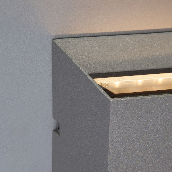 Ofion double алмазный серый уличный настенный светодиодный светильник 1615 TECHNO LED фото в интернет магазине Супермаркет света