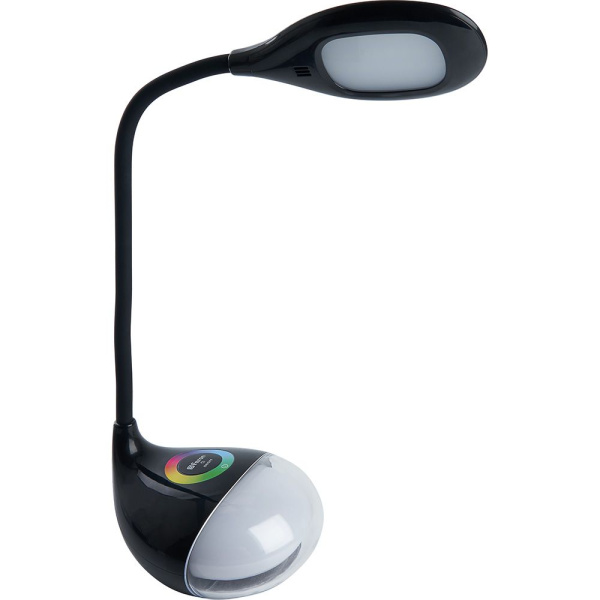 Настольный светодиодный светильник Feron DE1730 7W, 6000-6500K, 100-240V, черный фото в интернет магазине Супермаркет света