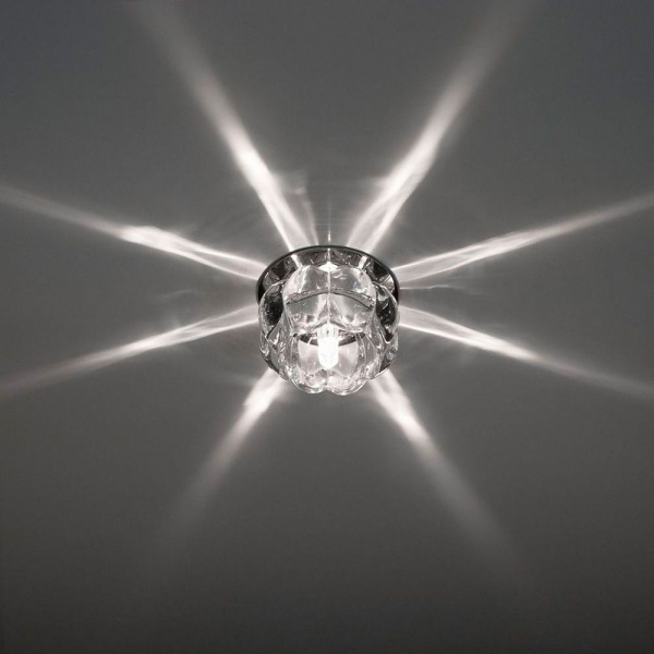 Светильник встраиваемый Feron CD23 потолочный JC G4 прозрачный, хром фото в интернет магазине Супермаркет света