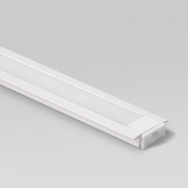 Встраиваемый алюминиевый профиль белый/белый для светодиодной ленты LL-2-ALP007 фото в интернет магазине Супермаркет света