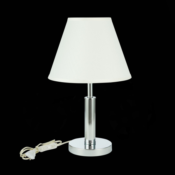SLE111304-01 Прикроватная лампа Хром/Белый E14 1*40W MONZA фото в интернет магазине Супермаркет света