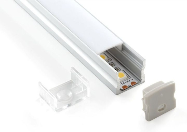 Комплект заглушек для накладного алюминиевого профиля светодиодной ленты (10 пар) ZLL-2-ALP001-R фото в интернет магазине Супермаркет света