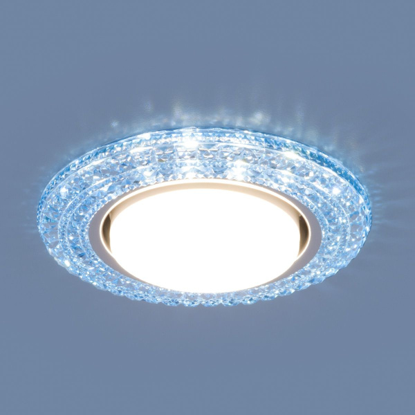 Точечный светильник со светодиодами 3030 GX53 BL синий фото в интернет магазине Супермаркет света