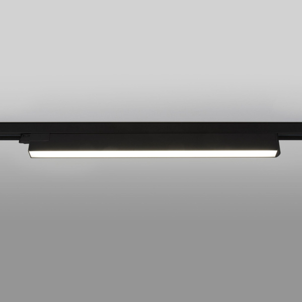 Трековый светодиодный светильник для трехфазного шинопровода X-Line черный матовый X-Line черный матовый 28W 4200K (LTB55) трехфазный фото в интернет магазине Супермаркет света