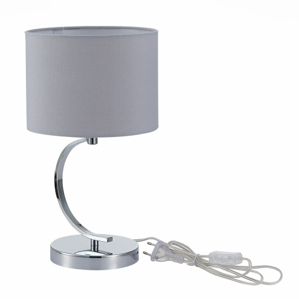 SLE105304-01 Прикроватная лампа Хром/Серый E14 1*40W LINDA фото в интернет магазине Супермаркет света