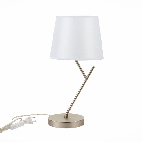 SLE300104-01 Прикроватная лампа Никель/Белый E14 1*40W DENICE фото в интернет магазине Супермаркет света