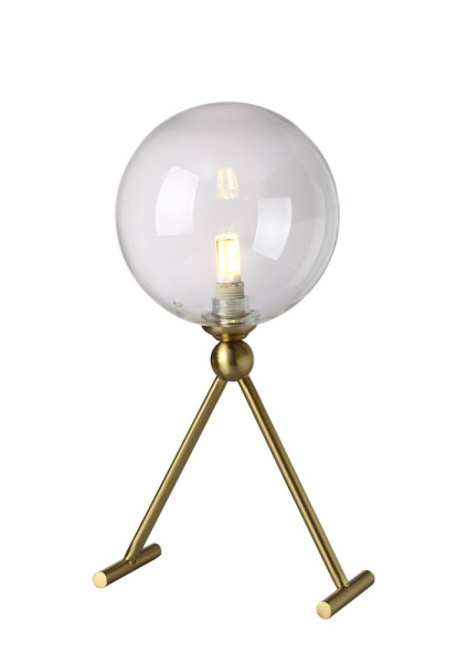 Настольная лампа Crystal Lux ANDRES LG1 BRONZE/TRANSPARENTE фото в интернет магазине Супермаркет света