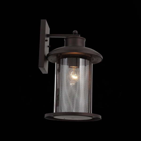 SL080.401.01 Светильник уличный настенный ST-Luce Темный кофе/Прозрачный, Темный кофе E27 1*60W LASTERO фото в интернет магазине Супермаркет света