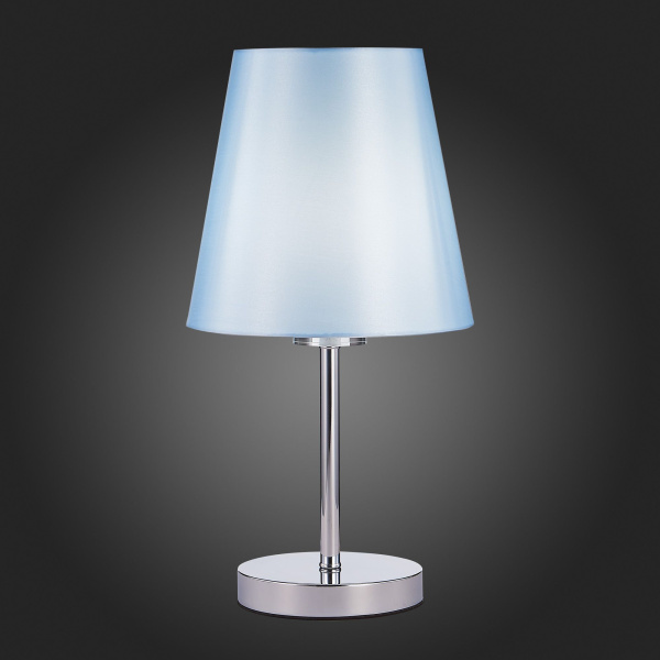 SLE105614-01 Прикроватная лампа Хром/Светло-голубой E14 1*40W PERAMONE фото в интернет магазине Супермаркет света