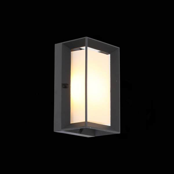 SL077.411.01 Светильник уличный настенный ST-Luce Черный/Белый LED 1*6W 3000K CUBISTA фото в интернет магазине Супермаркет света