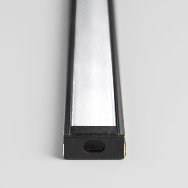 Накладной алюминиевый профиль черный/белый для светодиодной ленты LL-2-ALP006 фото в интернет магазине Супермаркет света