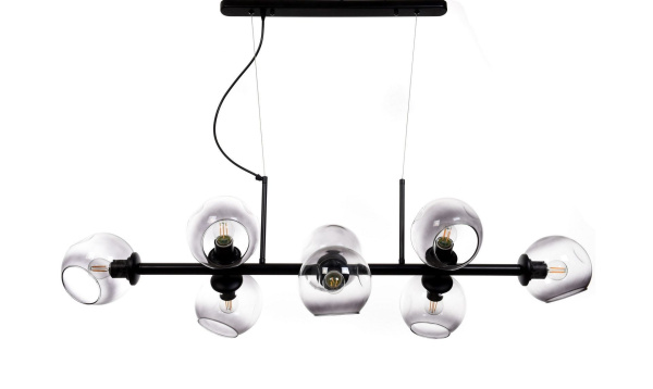 Подвесной светильник Lumina Deco Morretti LDP 7003-8 BK фото в интернет магазине Супермаркет света