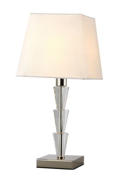 Настольная лампа Crystal Lux MARSELA LG1 NICKEL фото в интернет магазине Супермаркет света