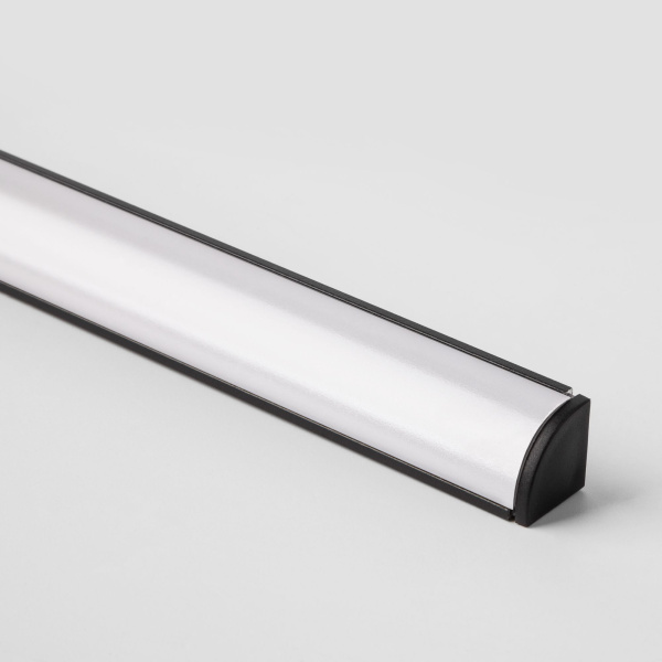 Угловой алюминиевый профиль черный/белый для светодиодной ленты LL-2-ALP008 фото в интернет магазине Супермаркет света