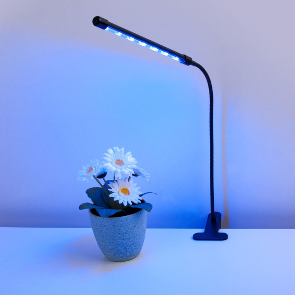 Светодиодный светильник для растений на прищепке FT-004 чёрный фото в интернет магазине Супермаркет света