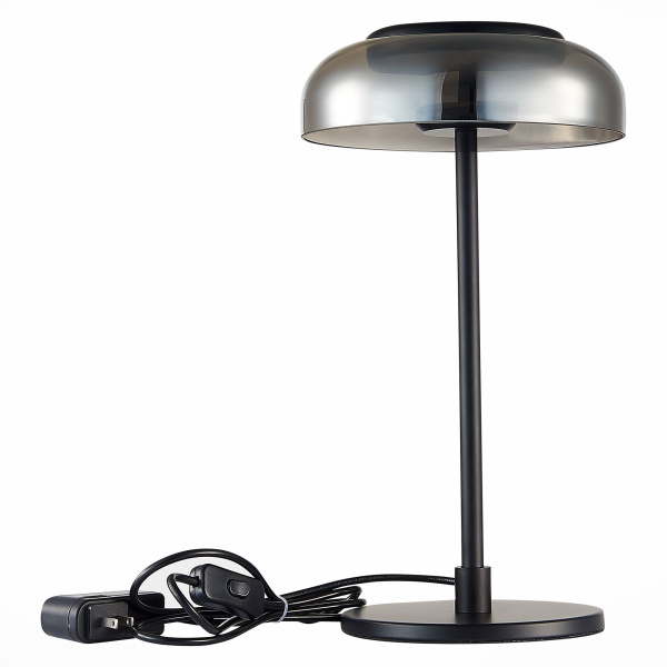 SL6002.404.01 Прикроватная лампа ST-Luce Черный/Дымчатый LED 1*7W 4000K LAZIO фото в интернет магазине Супермаркет света