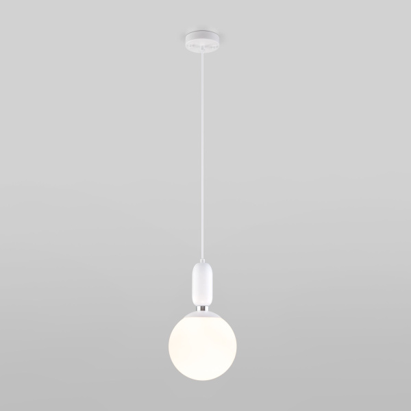 Подвесной светильник с плафоном 50197/1 белый фото в интернет магазине Супермаркет света