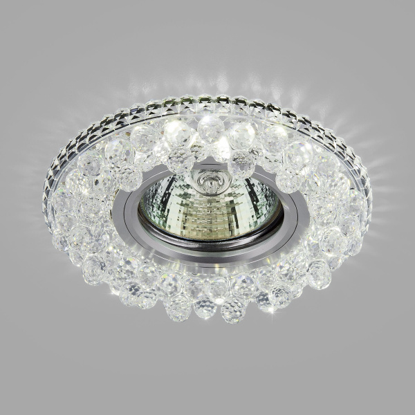 Встраиваемый точечный светильник с LED подсветкой 2211 MR16 CL прозрачный фото в интернет магазине Супермаркет света