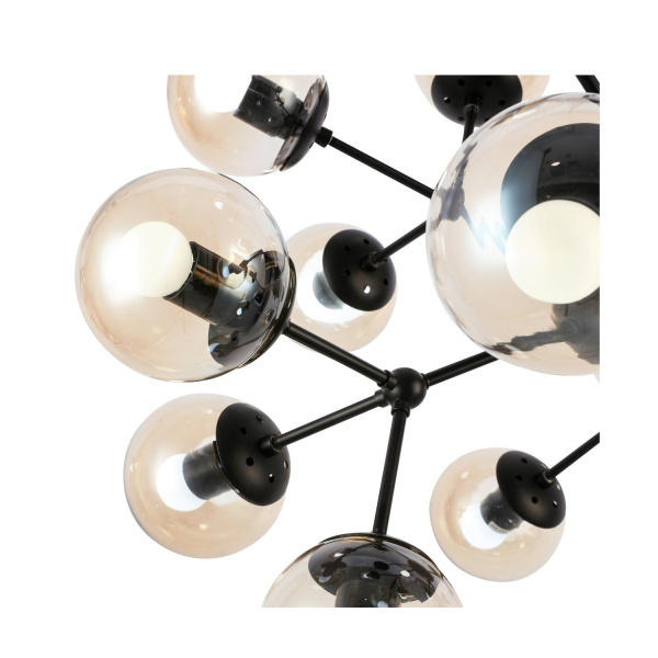SLE154913-16 Светильник подвесной Черный/Янтарный E27 18*40W LACOTTA фото в интернет магазине Супермаркет света