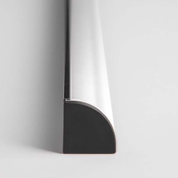 Угловой алюминиевый профиль черный/белый для светодиодной ленты LL-2-ALP008 фото в интернет магазине Супермаркет света